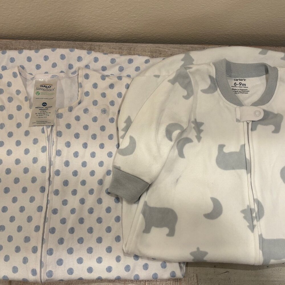 HALO Medium SleepSack & Carter’s 6-9M Wearable Blanket Bundle